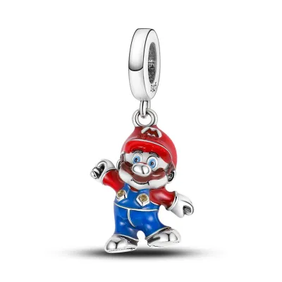 Charm plata de ley Colgante Super Mario